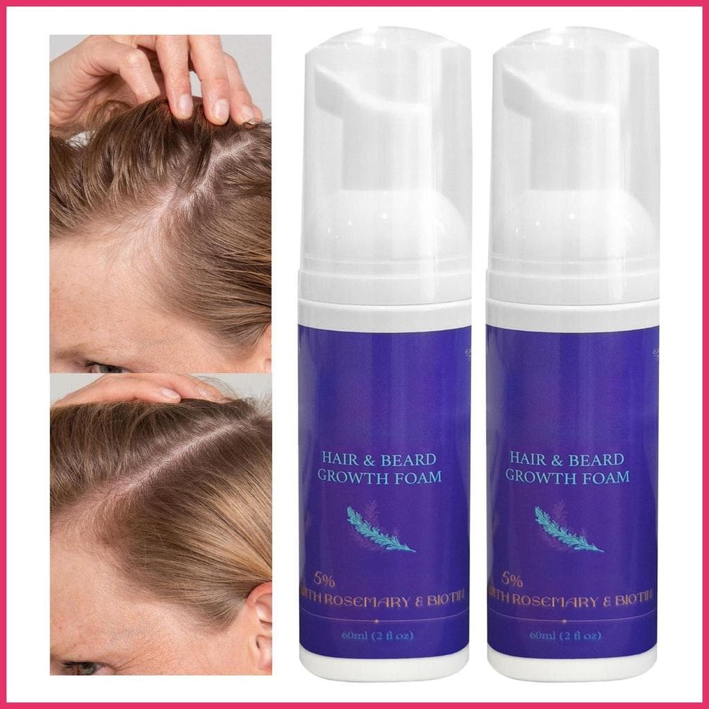 Espuma De Cabelo Para Crescimento 60ml Suave Sem Pegajoso Espessamento Mais Grosso Nutritivo Barba Condicionador Feminin