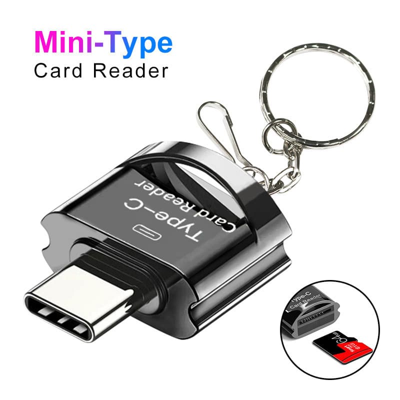 USB 3.1 Tipo C Para Micro-SD TF Adaptador Leitor De Cartão Mini De Memória Inteligente De Alta Velocidade Assistindo Tra