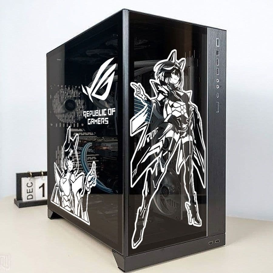 XYLDN728 Xuewu Zhanji soprando adesivo de chassi de neve Anime imagem decoração de computador adesivo torre média Deskto