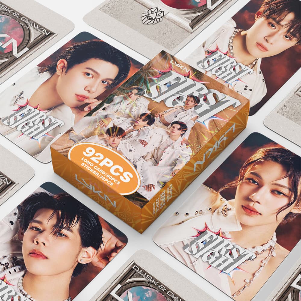 Cartão Fotográfico Tailandês LYKN Lomo 60pcs + Adesivo 32pcs