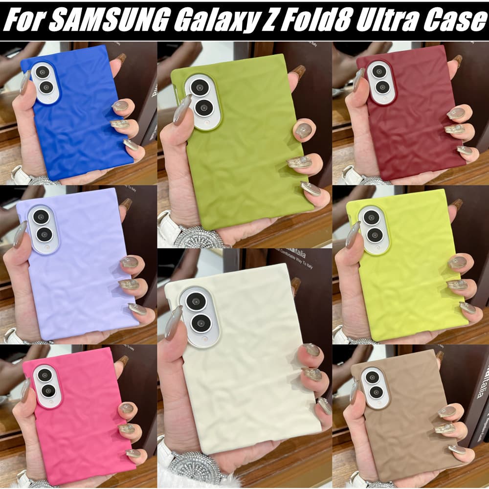 Novo Para 2026 Samsung Galaxy Z Fold 8 Ultra 7 6 Capa De Telefone Dobrável Minimalista Cor Sólida Com Um Toque Suave E T