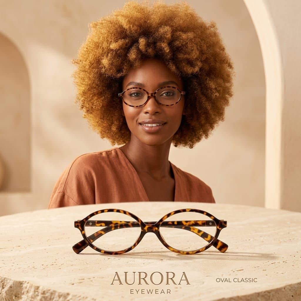 Óculos Oval Leopardo - Estilo e Delicadeza em um Só lugar