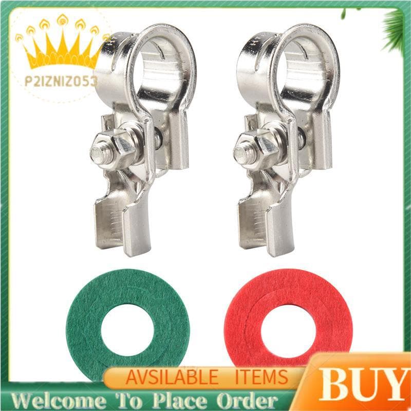 1 Par De Terminais De Bateria Conectores Braçadeiras Kit Terminal De Cobre Com Protetores De Corrosão 17mm