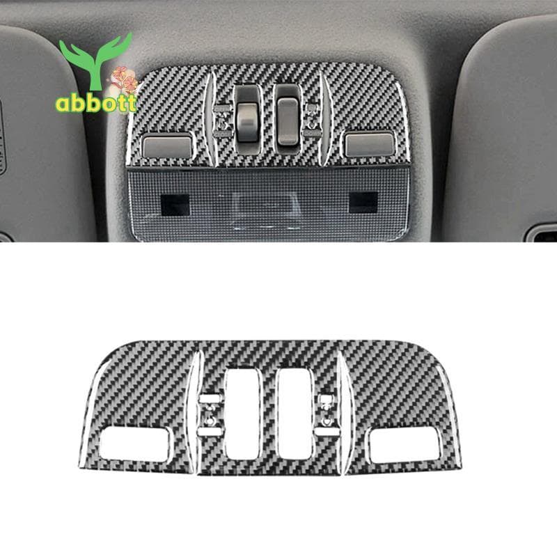 [Quick A] Fibra De Carbono Para 2009 2010 2011 Luz De Leitura Frontal Do Carro Quadro Capa Guarnição Acessórios Interior