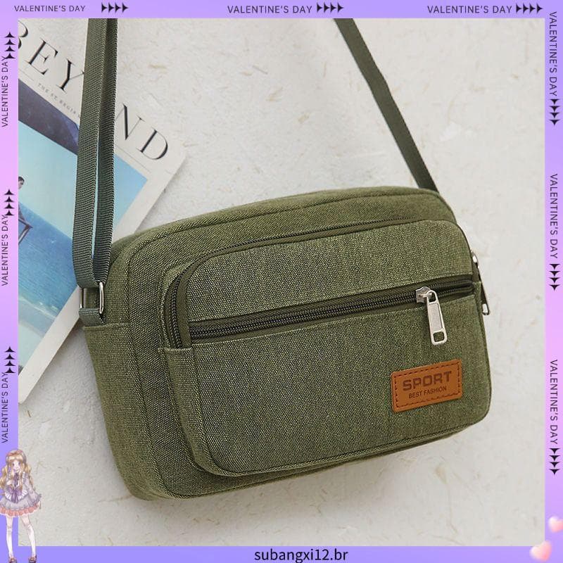 2.9.000 pessoas elogio lona espessada unissex bolsa mensageiro bolsa de moedas bolsa de ombro venda bolsa de bilhete col