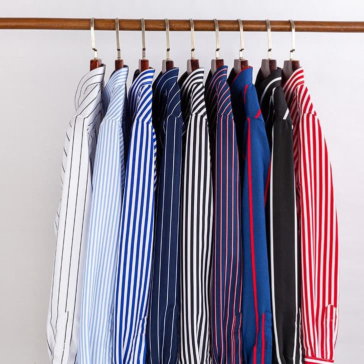 69441 Camisas masculinas listradas de manga comprida para o verão 381 4136