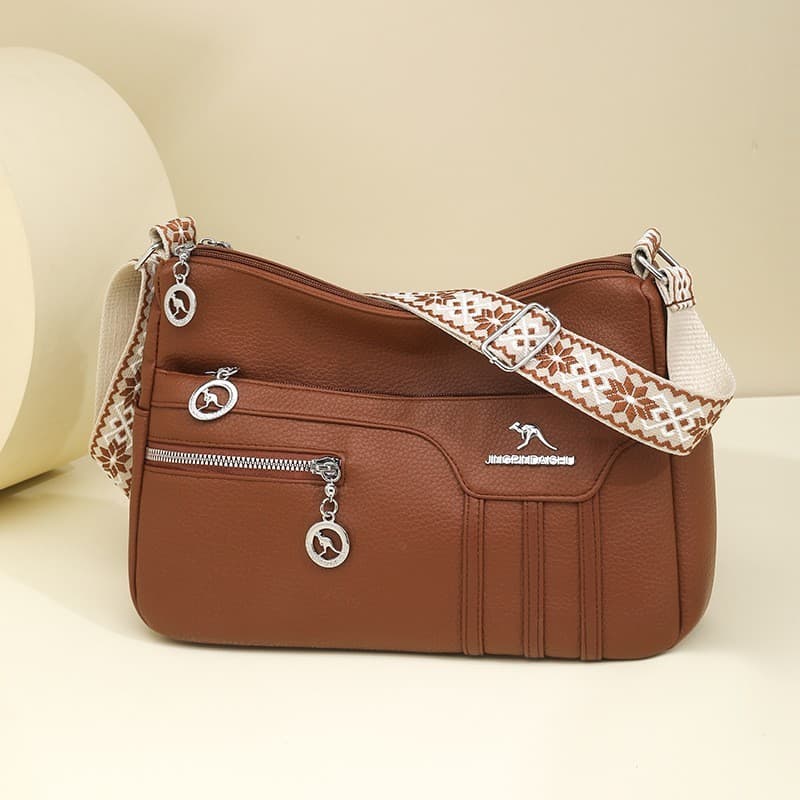 Bolsa feminina 2026 novo estilo bolsa mensageiro feminina bolsa de ombro Multi-compartimento na moda bolsa mãe feminina