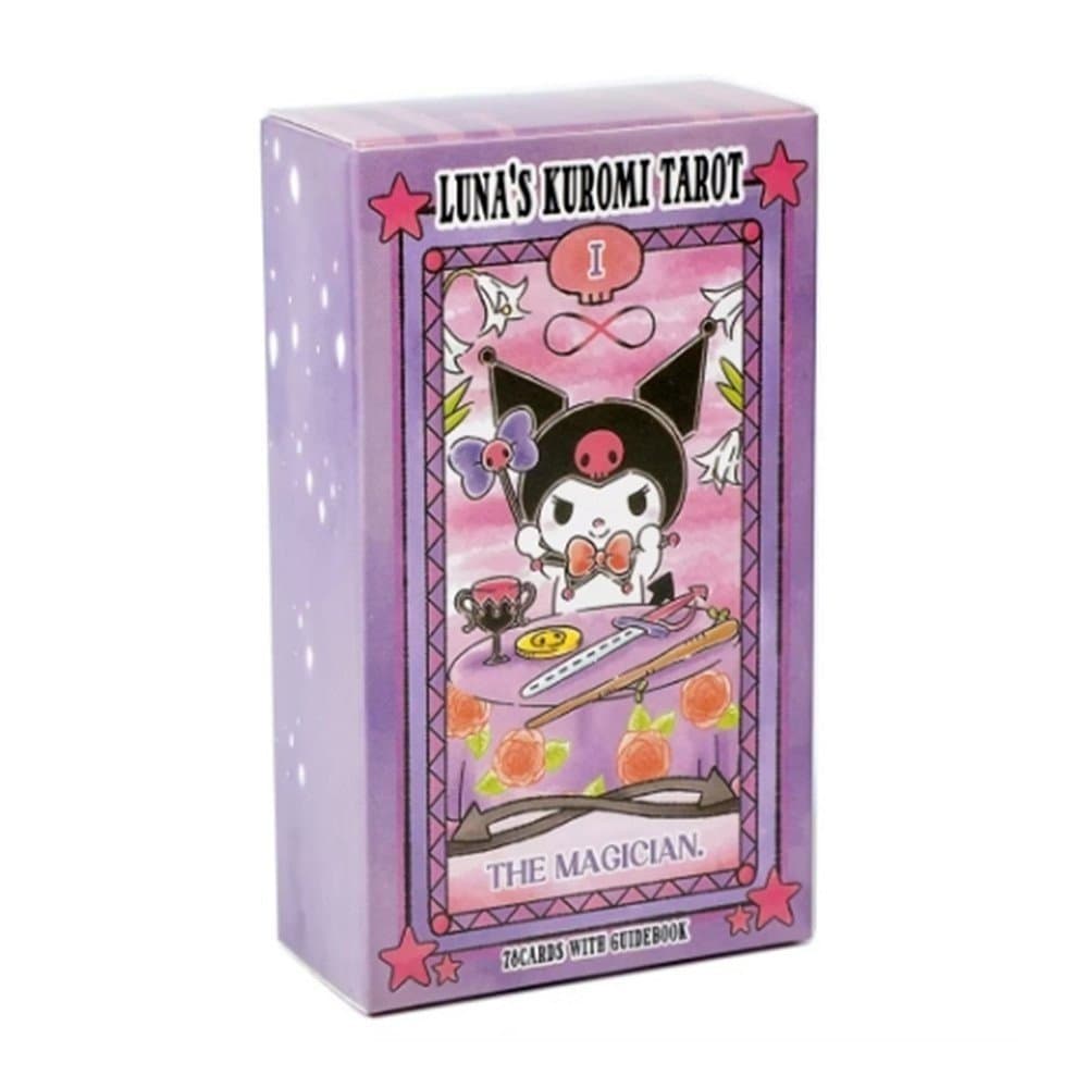 Conjunto de Cartas de Tarô Kuromi, 78 Cartas, Cartas de Moda de Desenho Animado Fofo, Adequado para Jogos em Grupo em