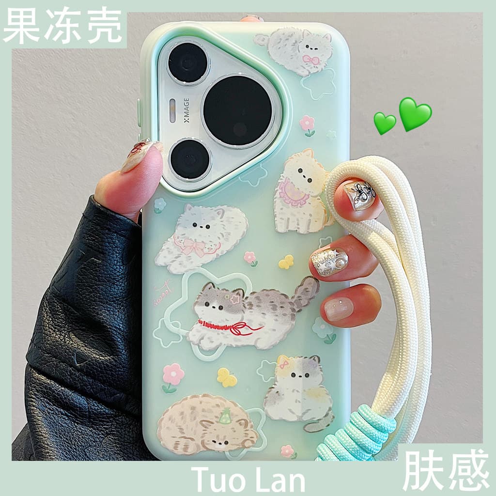 Capa de Telefone 2 em 1 com Estampa de Múltiplos Gatos para Infinix Smart 20 10 HD Plus 9 8 HD Pro 7 6 HD 5 Zero 40 30 4