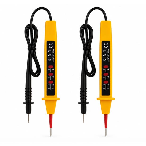 Kit 2 Canetas Teste Voltagem AC/DC 110-500V. Detector Automo