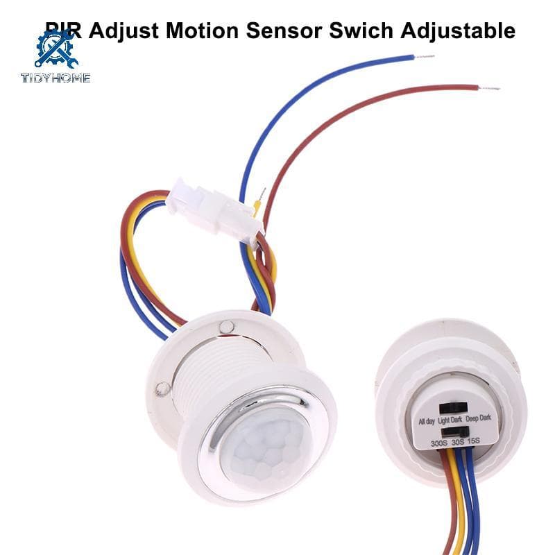 FFBR DC5V 12V 24V RIR Sensor De Movimento Interruptor Ajustar Infravermelho Movimentos Do Corpo Detector Ativado Ilumina