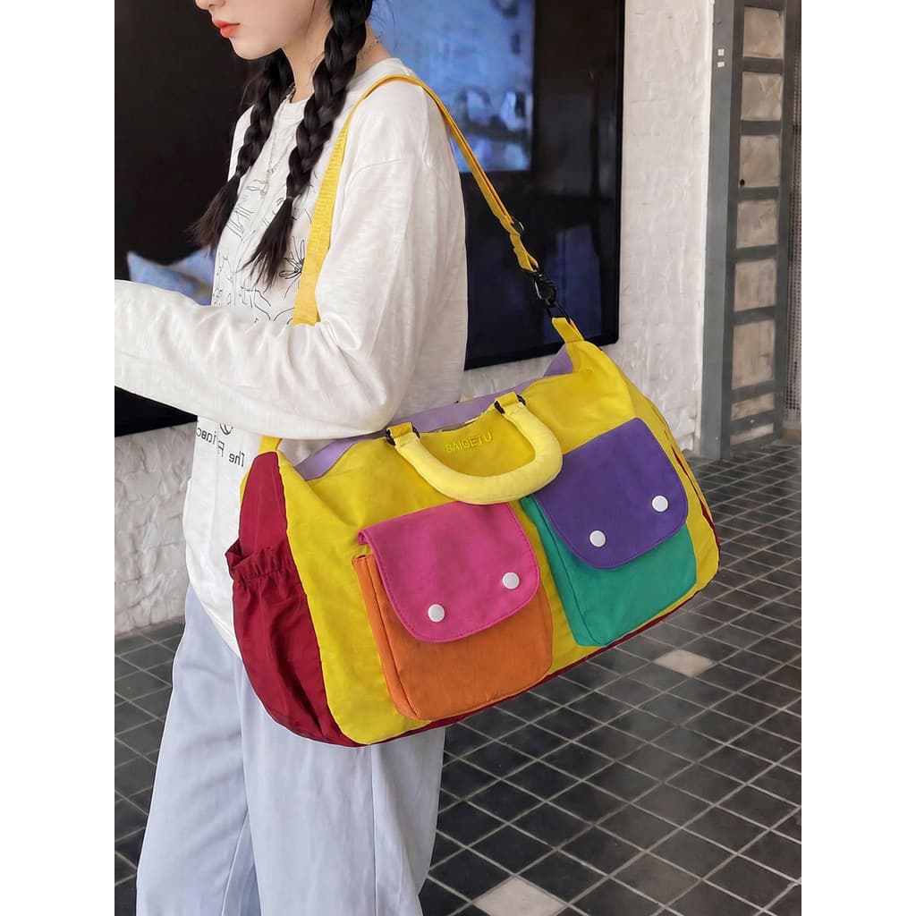Bolsa de bagagem de mão de grande capacidade pode ir para o avião Bolsa de viagem Bolsa de viagem de armazenamento resid