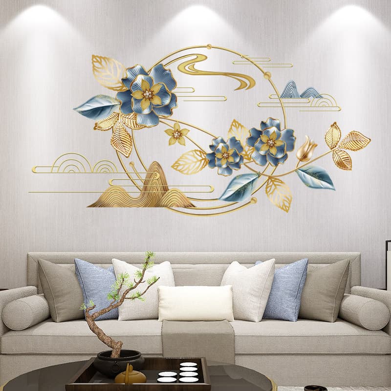 Sala de estar decoração da parede paisagem pintura TV fundo adesivos de parede capa feio papel de parede auto-adesivo fe