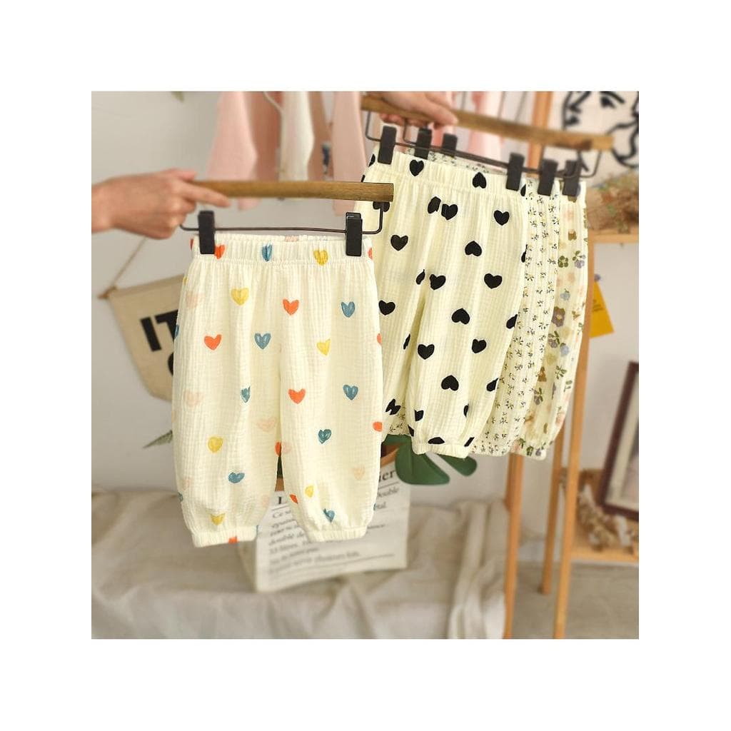 Meninas calças Mosquito verão estilo fino moda calças do bebê solto roupas de verão puro algodão crianças Bloomers calça