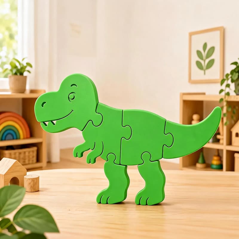 Quebra-Cabeça 3D T-Rex Montessori