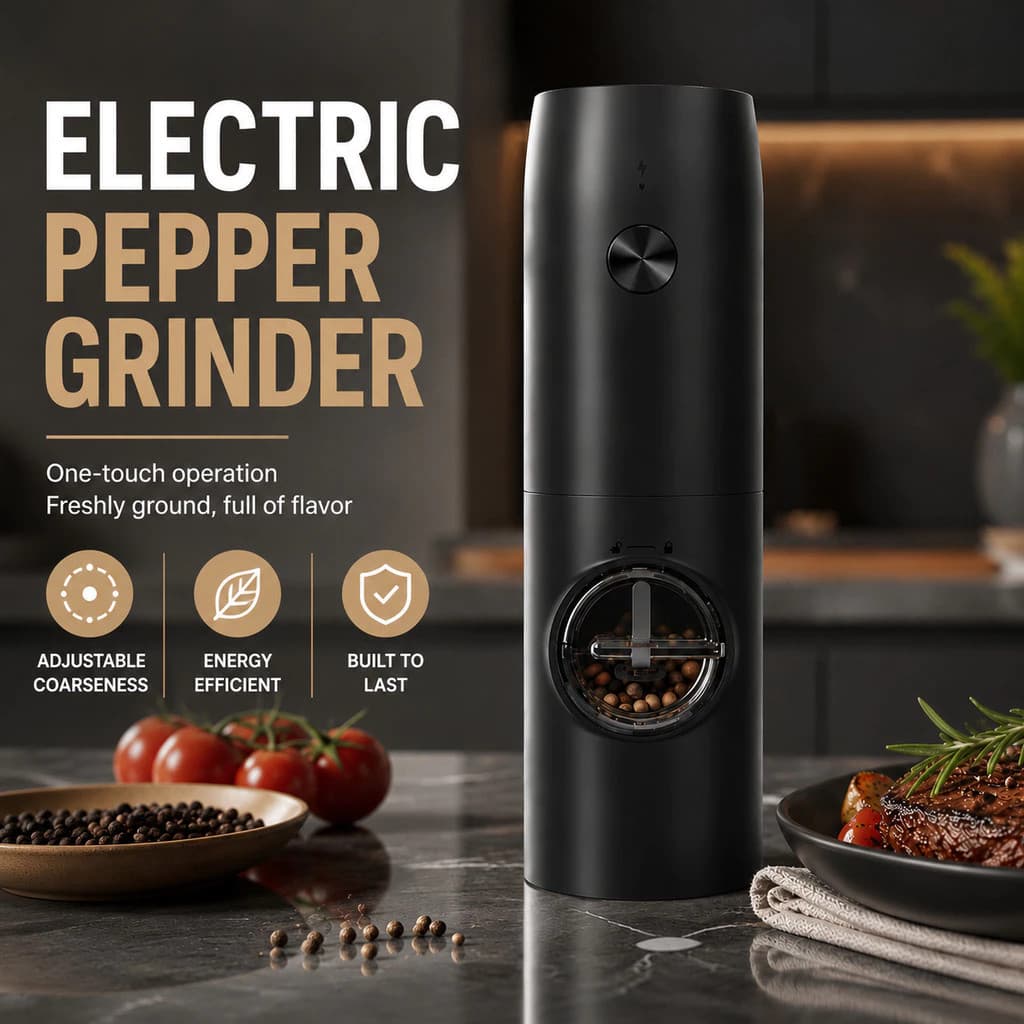 Conjunto Elétrico De Moedor De Sal E Pimenta Com 2 , Moinho De Automático , Recarregável Por USB , Aspereza Ajustável ,