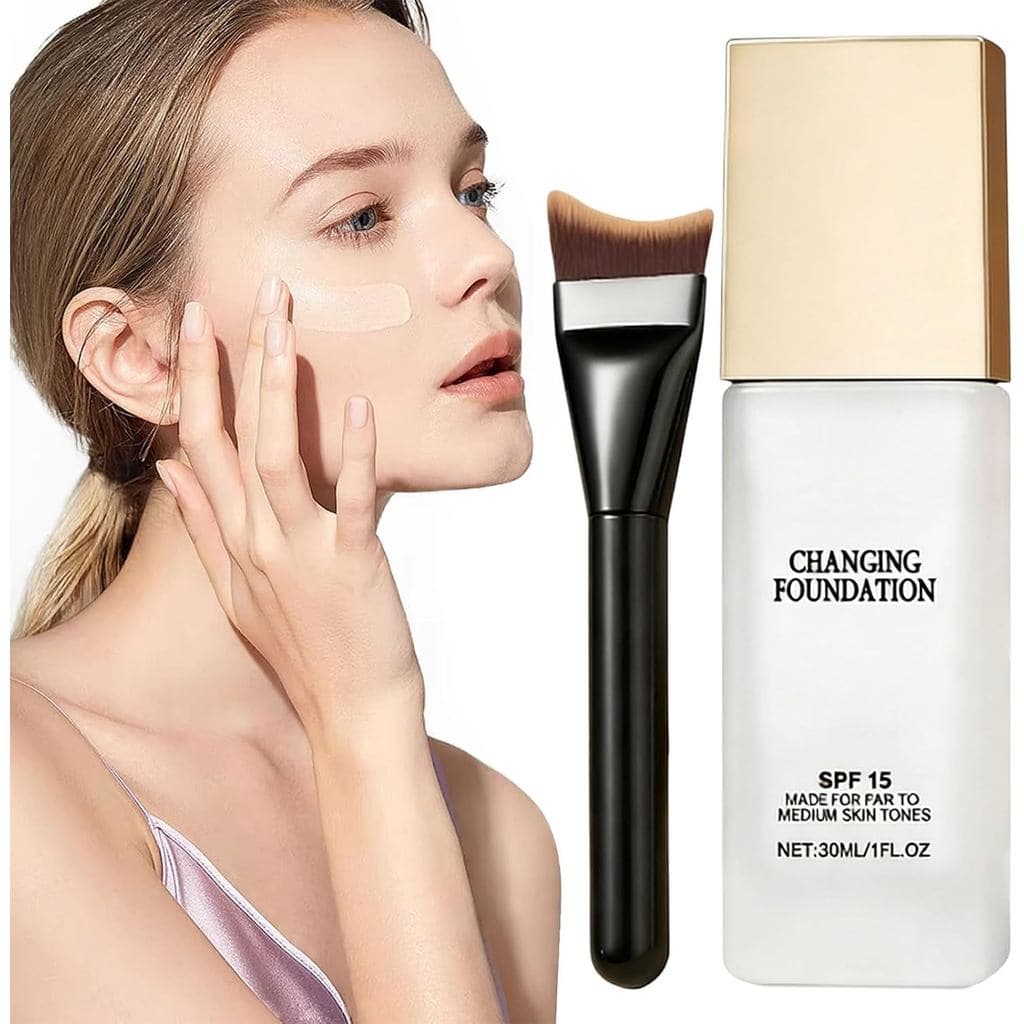 Base Mira Glow Mature, Base que Muda de Cor, Base que Muda de Cor com FPS15 para um Acabamento Impecável, Base que Muda