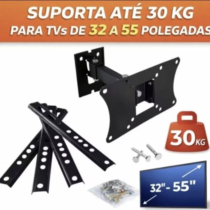 Suporte Articulado De Parede Para Tv/monitor Até 56 Polegadas