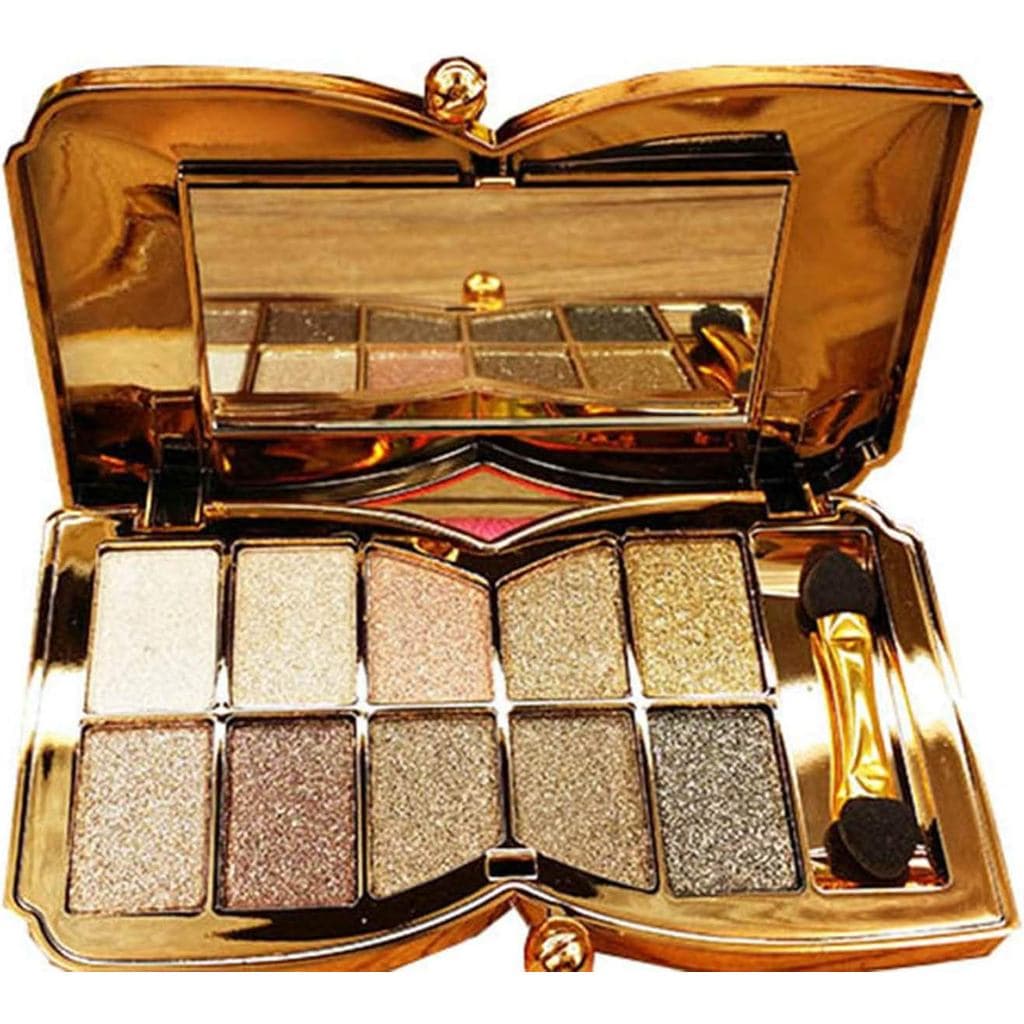 (Tipo 5) - Paleta de Sombras para Olhos com Glitter Bernecy, 10 Cores de Sombra Brilhante e Cintilante, Conjunto de Maqu