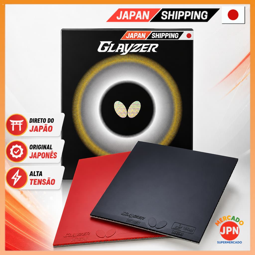 Butterfly Tenis de Mesa Borracha Glazer 06100 High Tension, Soft Sponge, Available Direct from JAPAN