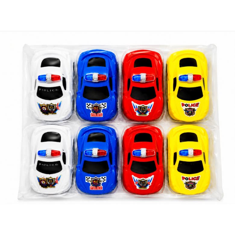 Kit 8 Carrinhos de Brinquedo Fricção Miniatura Coleção Infantil Coloridos