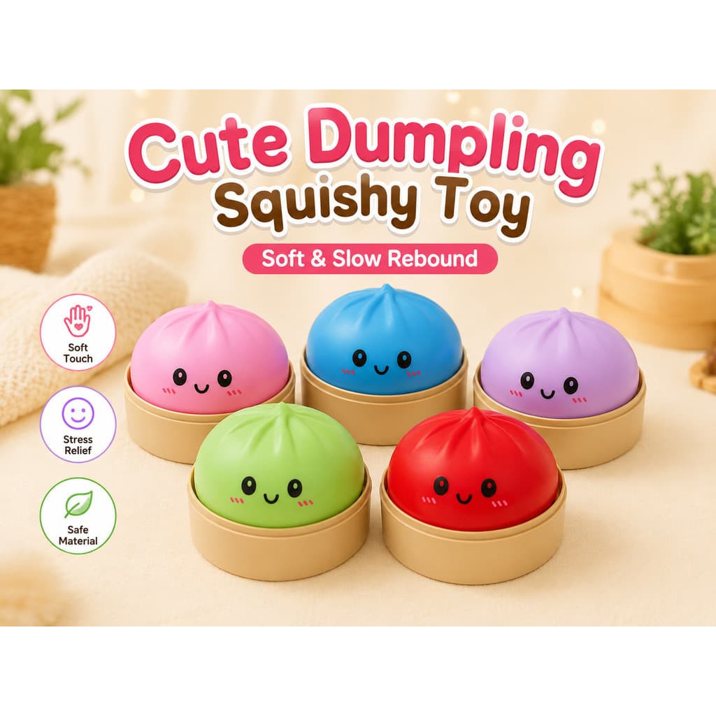 Brinquedo Mole De Bolinho Fofo Com Caixa De Armazenamento Soft Squeeze Stress Relief Fidget Sensory Gift