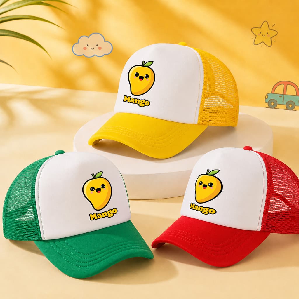 Chapéu De Beisebol Estampado De Manga De Desenho Animado , Malha Respirável , Guarda-Sol , Viagem , Multifuncional , Pre