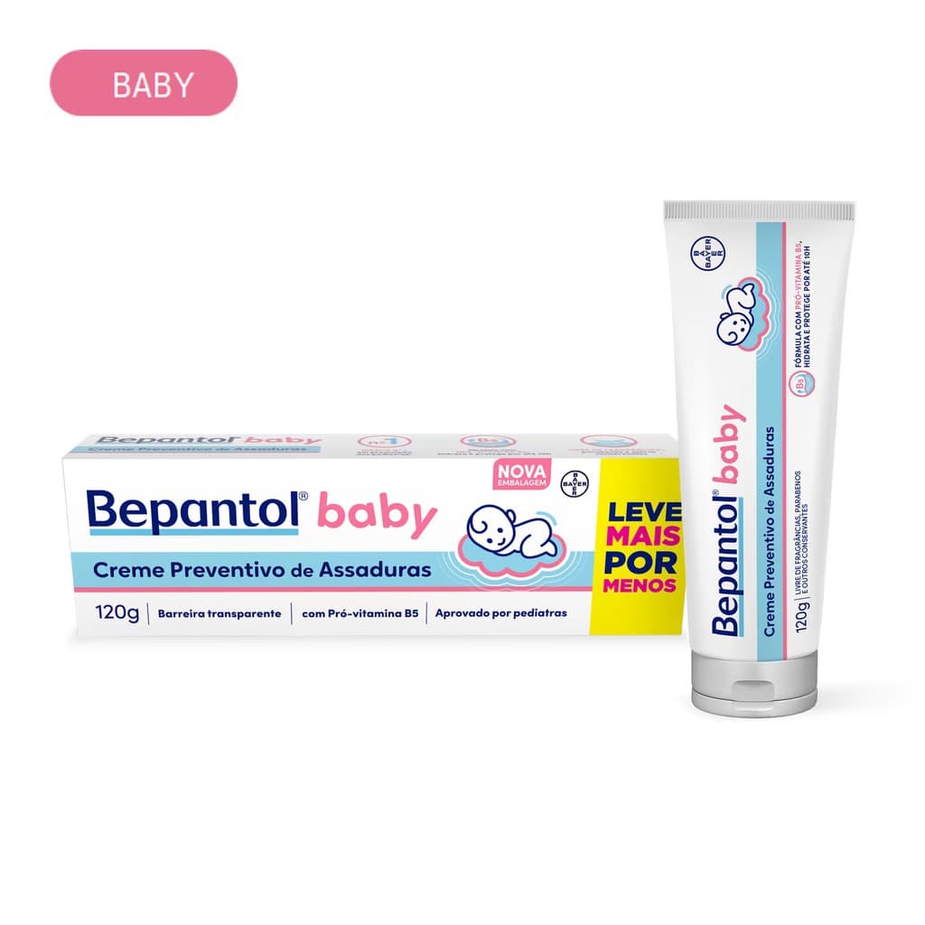 Bepantol Baby 120g Creme Para de Assaduras - Pomada Rende mais