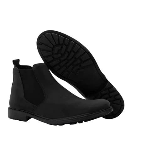 Bota Botina Camurça Masculina Chelsea 100% Couro
