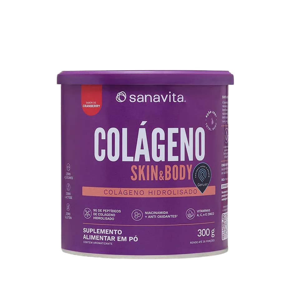 Colageno Skin Body Granberry 300g - Sanavita