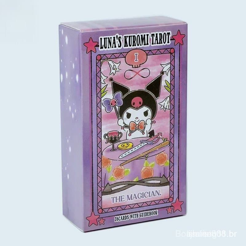 Cartão De Baralho De Tarô Kuromi Hello Kitty Sanrio Melody 78 Cartas
