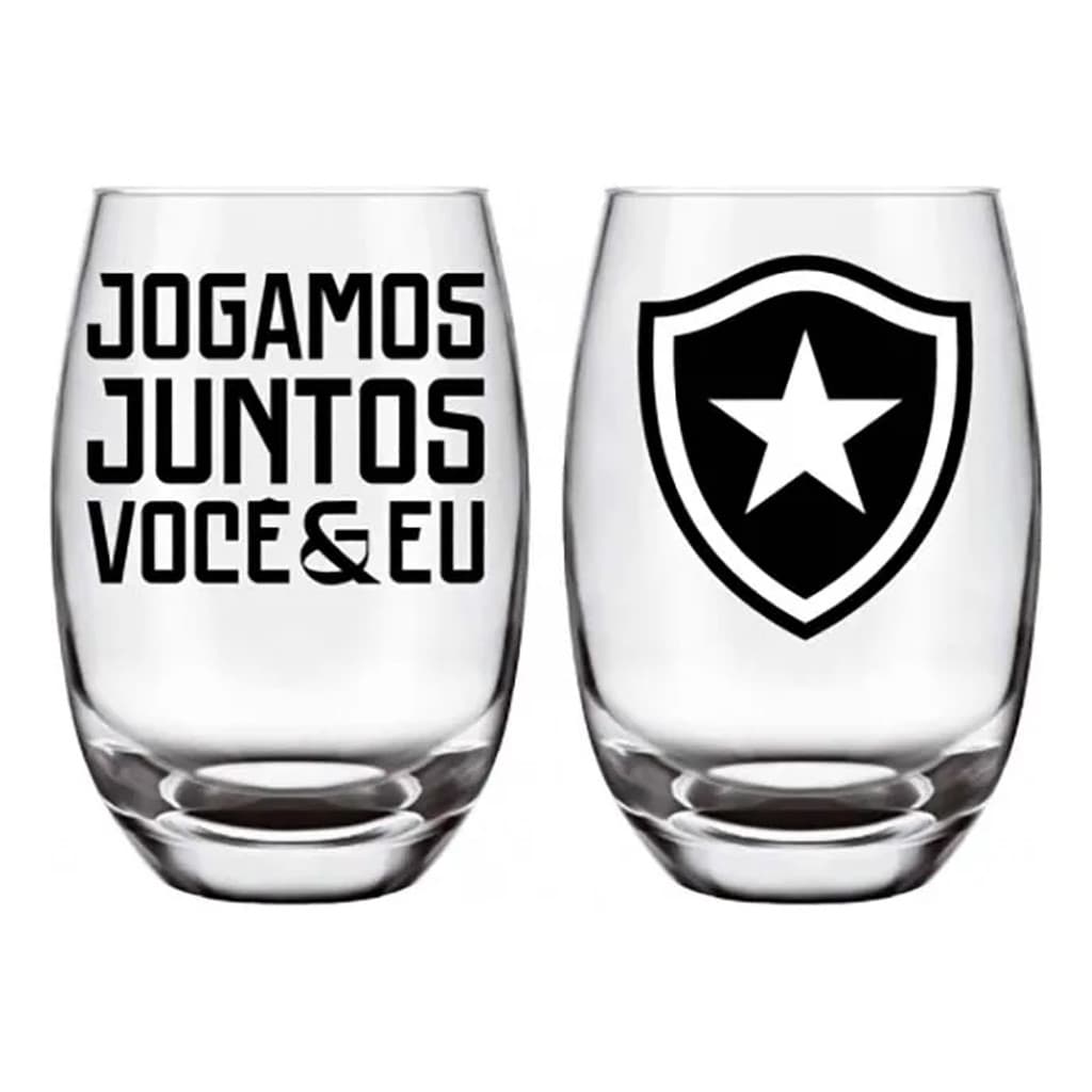 Kit c/2 Copos do Botafogo Long Drink Belize 470 ml