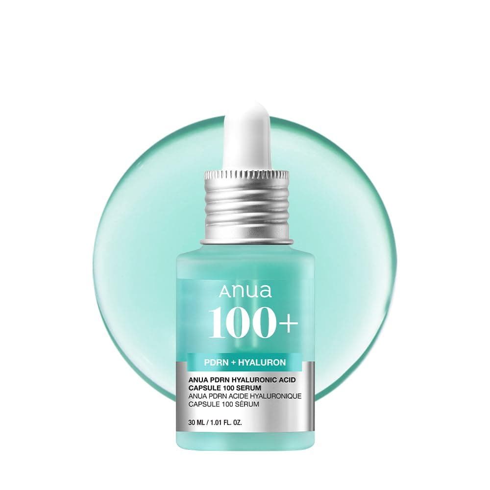 Anua PDRN Hyaluronic Acid Capsule 100 Serum, Sérum Facial Radiante, Ácido Hialurônico, Hidratação, Efeito de Preenchimen
