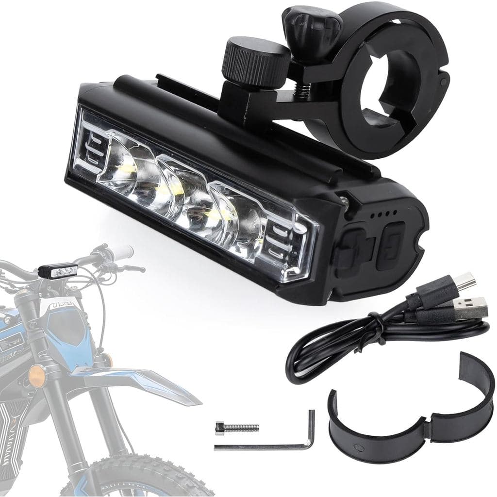 Barra de Luz para Ebike - Luz PSLER para Ebike para Tuttio, Ridstar, Yozma In10, Dirt Bike, Bicicleta