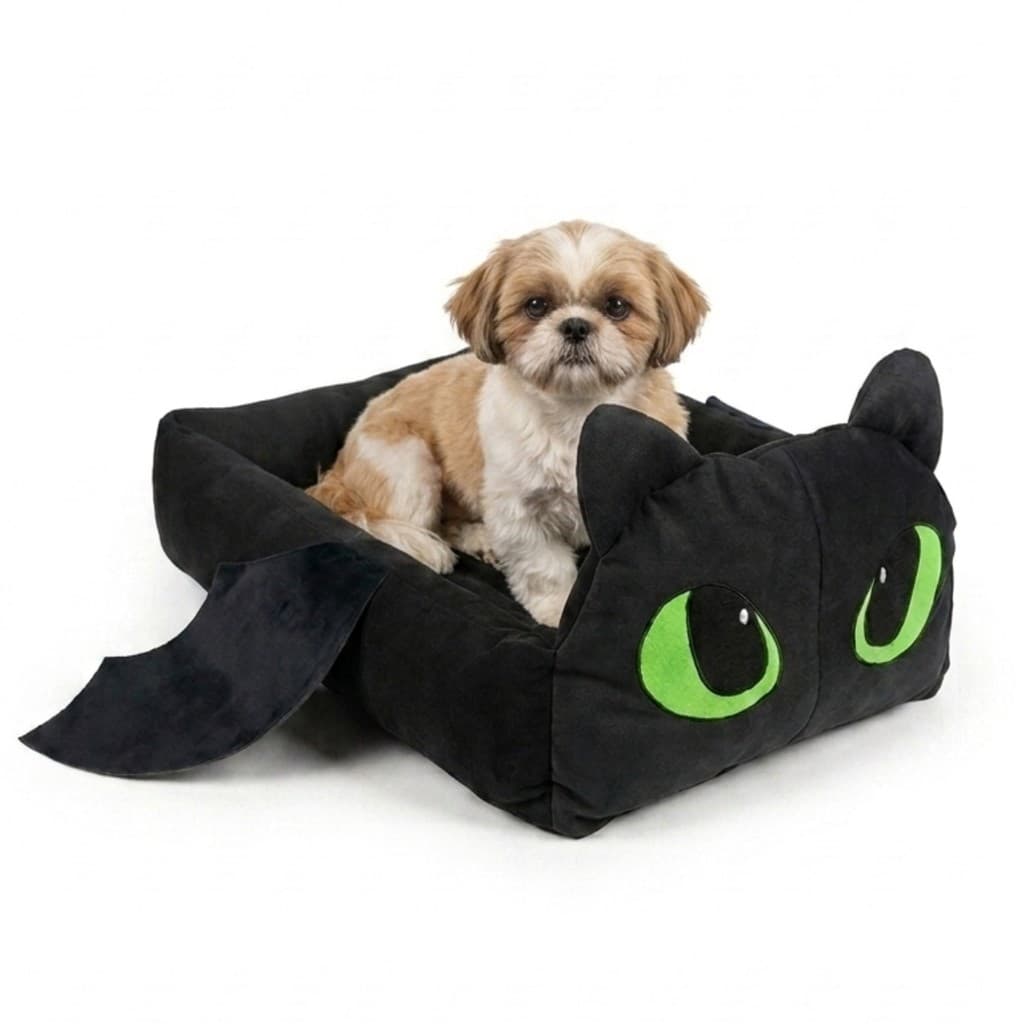 Cama Pet para Cachorro Gato Caminha Suede Impermeável Macia com Zíper 70x50cm Enchimento Removível
