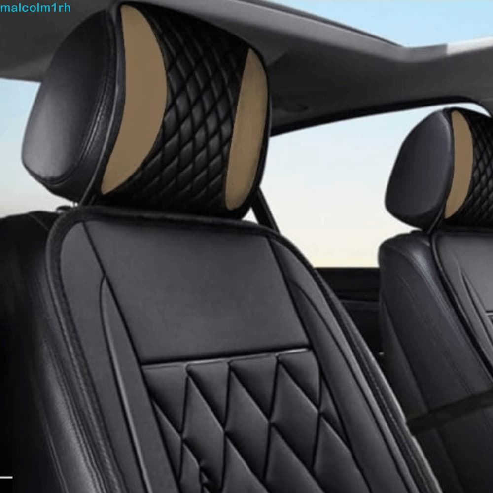 Capas Para Encosto De Cabeça De Carro MALCOLM , Protetor De Travesseiro De Pescoço Com Design De Couro PU , Capa De Almo