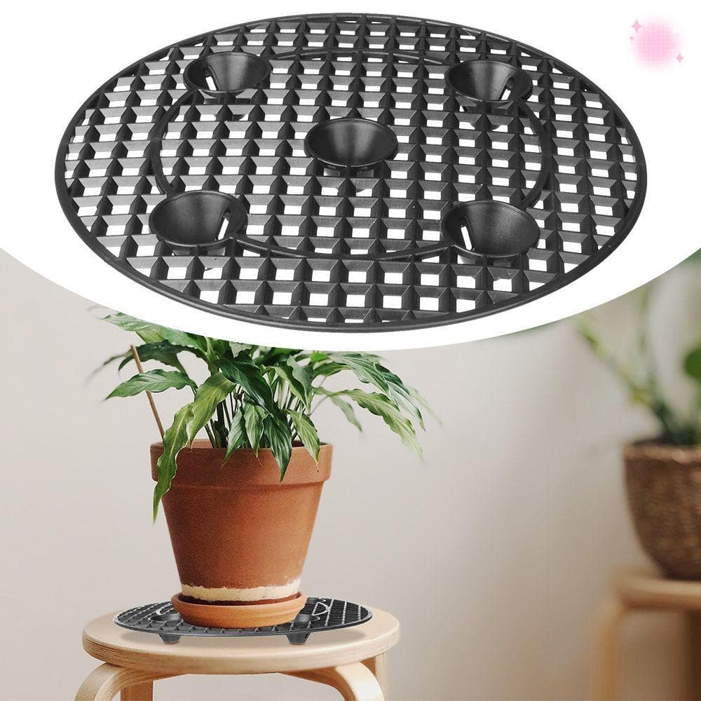 AZONVILO Planta Stands Vaso De Flores Suporte Para Plantas Protetor De Piso Bandeja Vasos De Pátio