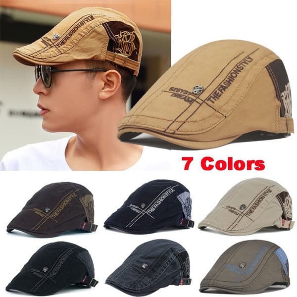 Fashion Newsboy Boné De Boina Visor Chapéu Esportivo Golfe Baseball
