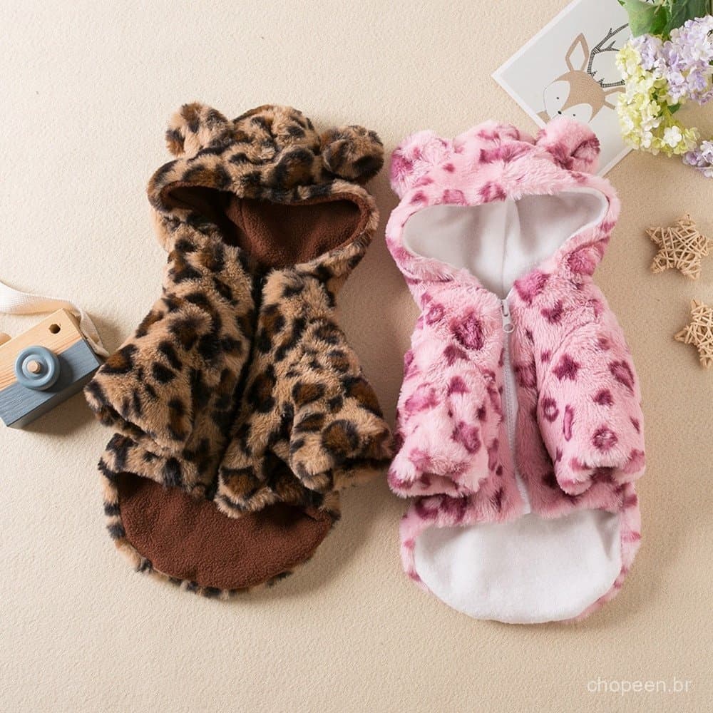 Casaco quente com capuz para cães, jaqueta para cães pequenos, poodle, shih tzu, chihuahua, roupa para animais de estima