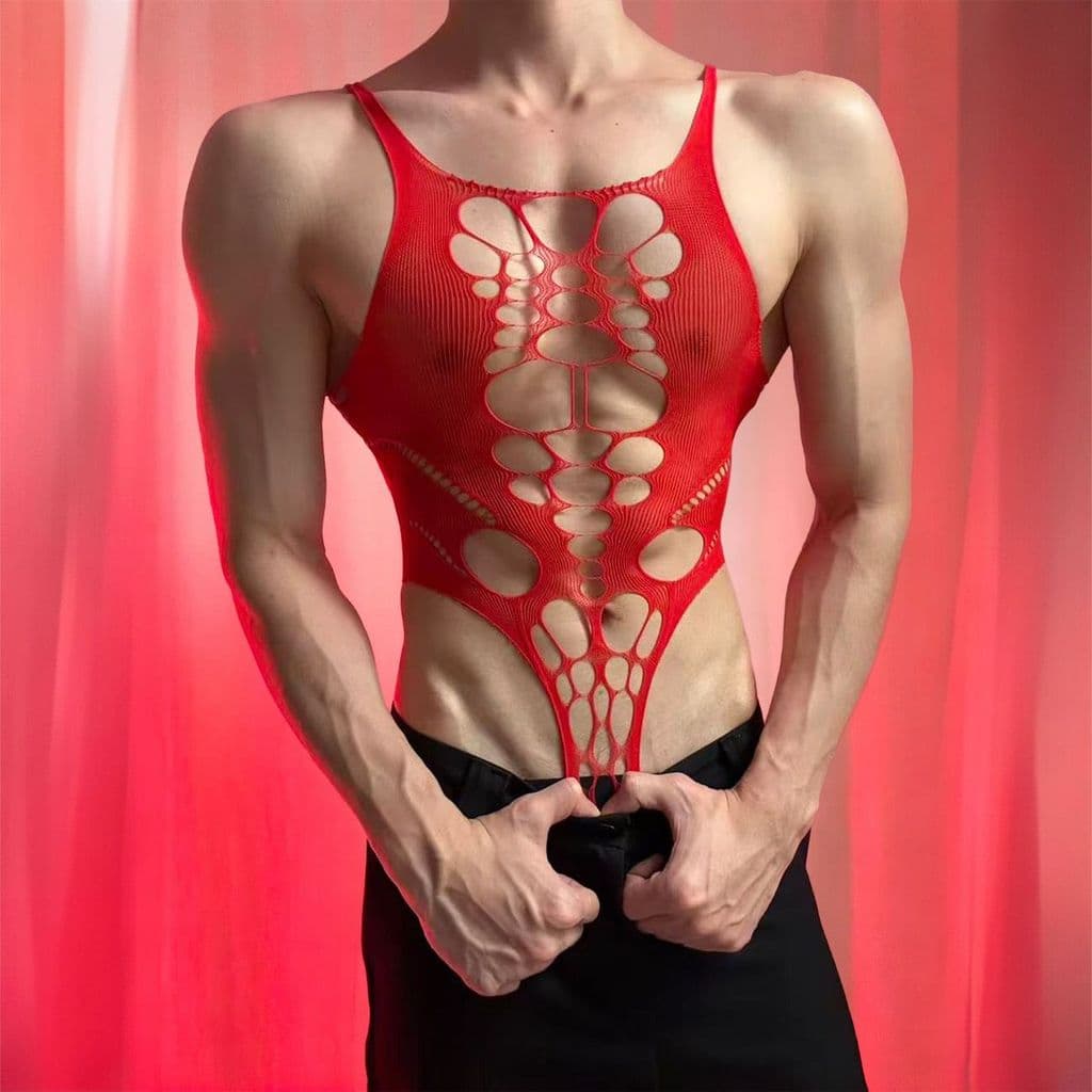 2026 novo estilo concha de chão roupa interior masculina Ultra-fino puro desejo conjunto magro sentir rasgo picante20260