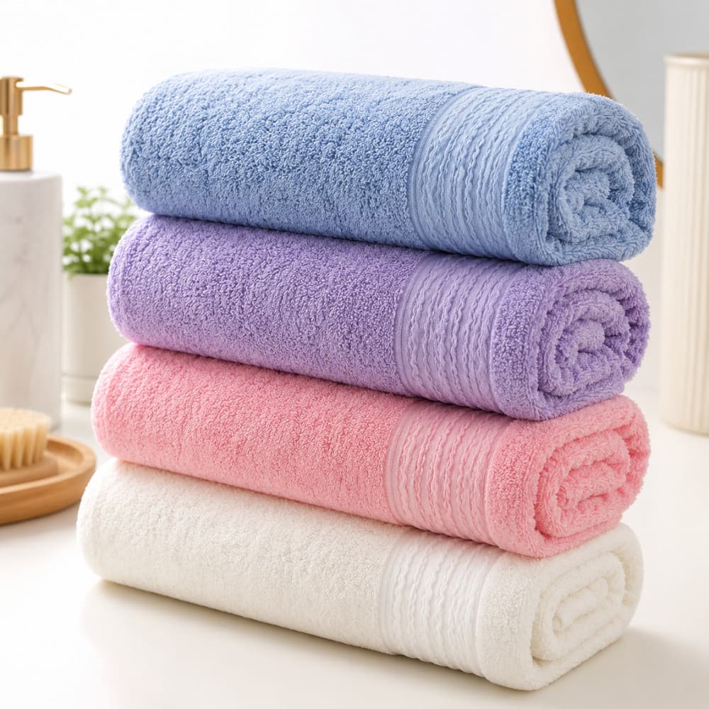 Toalha Banho 100% Algodão 70x140cm Super Macia Alta Absorção Premium Casal