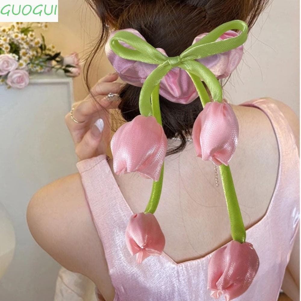 GUOGUI 5 Peças De Amarração De Cortina , Tiras De Renda De Tulipa Para Decoração De Cozimento Doce , Enfeites , Cortinas