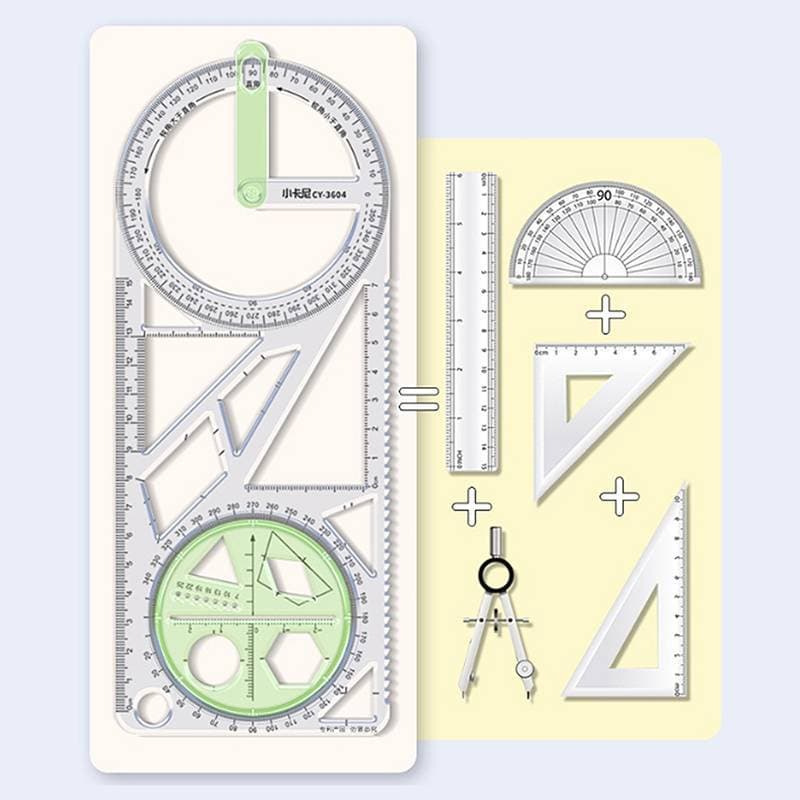 Sellbest Para A Escola Multifuncional Primária Atividade Desenho Régua Geométrica Triângulo Transferidor Conjunto Ferram