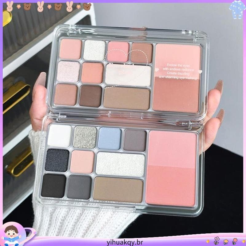 3 227 Pessoas Coleção Paleta de Sombras Puro Desejo Estilo Outono Inverno Fosco Luz Diária Maquiagem Contorno Blush Pale