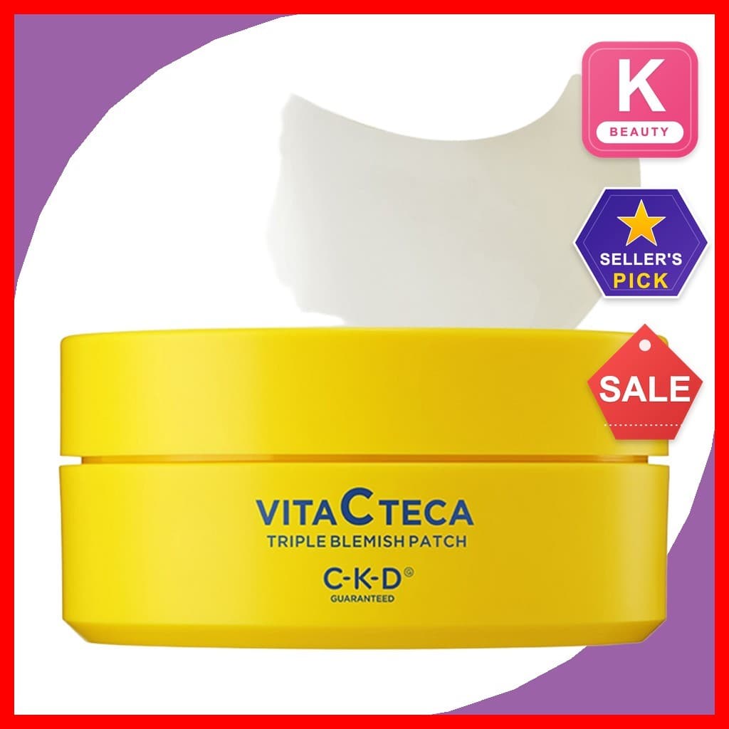 [CKD] VitaCteca Triple Clear Spot Patch 60pads 1 Unidade/Adesivo Coreano/Cuidados Com A Capa Iluminadora