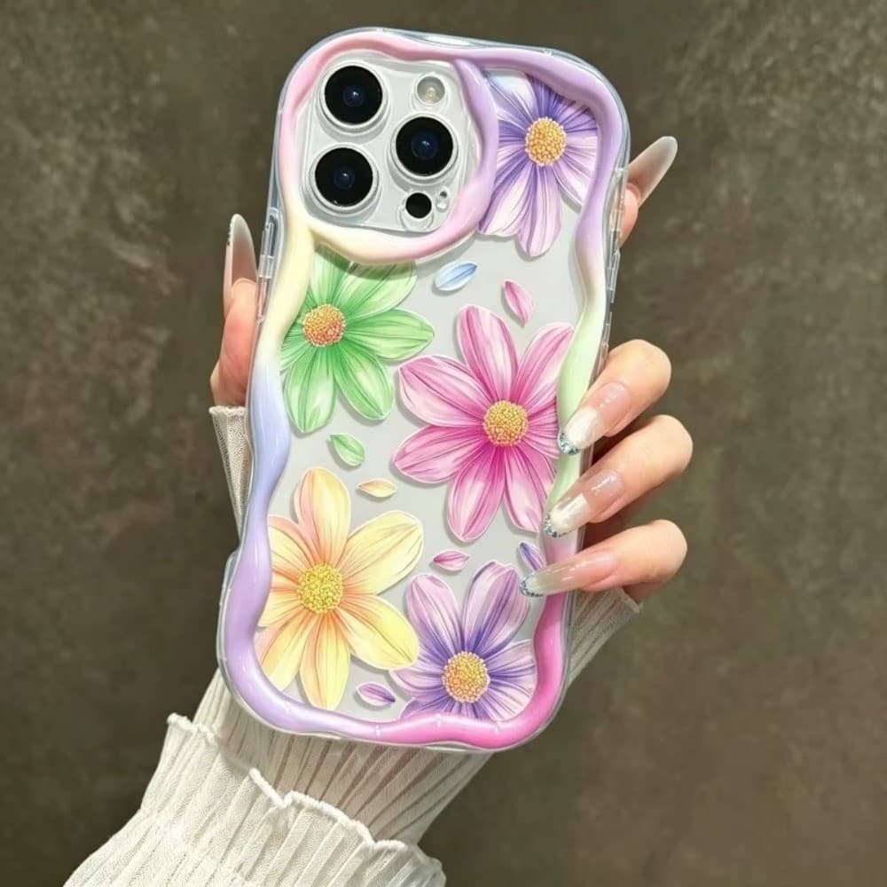 Cordão De Flores Coloridas Capa Capinha Para Xiaomi Mi 11 12 Lite Poco C65 C71 C75 F3 F5 X3 X4 X6 X7 X5 M3 M4 M6 Pro