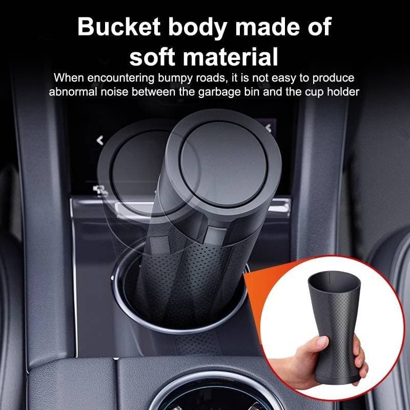 Chuaniaji Lixeira Universal Para Carro , Mini Organizador De Poeira Interior Do Recipiente De Lixo , Caixa De Armazename
