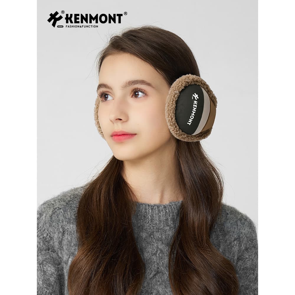 Kenmont Kamont moda cordeiro velo quente earmuffs outono inverno masculino feminino estilo ciclismo anticongelante earmu