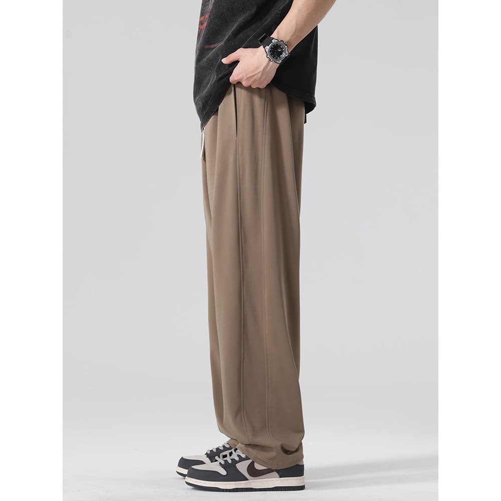 Calças esportivas Drape Machete calças masculinas primavera verão novo estilo Casual masculinas soltas calças de