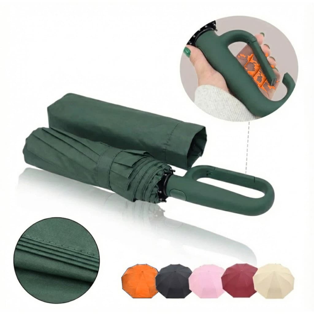 Guarda Chuva Invertido Automático Blackout UV 12 Hastes Antivento Compacto